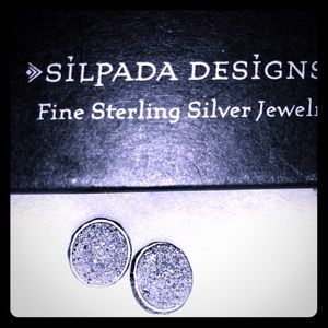 Silpada Sterling Crystal Cave Druzy Studs